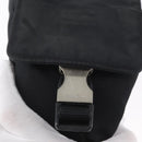 PRADA Shoulder Bag Nylon Black Silver Auth ka3326-18