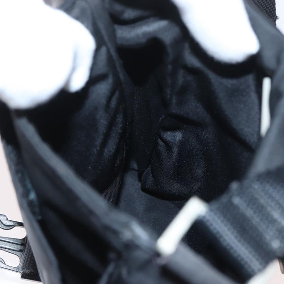 PRADA Shoulder Bag Nylon Black Silver Auth ka3326