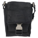 PRADA Shoulder Bag Nylon Black Silver Auth ka3326-13