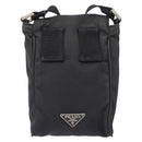 PRADA Shoulder Bag Nylon Black Silver Auth ka3326-2