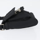 PRADA Shoulder Bag Nylon Black Silver Auth ka3326-4