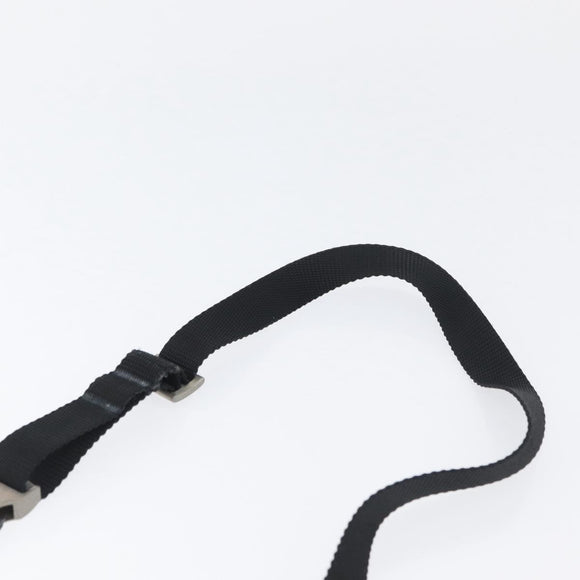 PRADA Shoulder Bag Nylon Black Silver Auth ka3326
