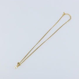 Christian Dior Necklace metal Gold Auth ka3334 - 0