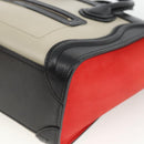 CELINE Luggage Hand Bag Leather 2way Beige Gold Auth ka3337SAM-16