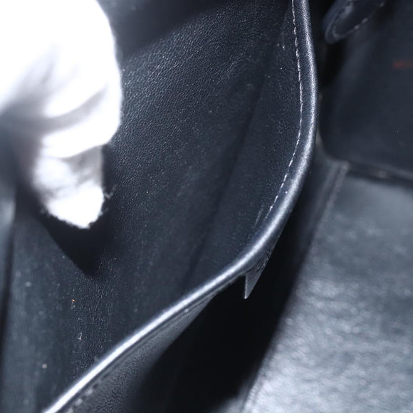 CELINE Luggage Hand Bag Leather 2way Beige Gold Auth ka3337SAM