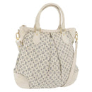 LOUIS VUITTON Monogram Mini Lin Croisette Marina PM Bag Blue M95494 Auth ka3338A-1
