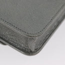 CHANEL Chain Wallet Shoulder Bag Leather Silver CC Auth ka3340SAV-17
