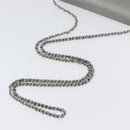 CHANEL Chain Wallet Shoulder Bag Leather Silver CC Auth ka3340SAV-7