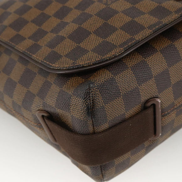 LOUIS VUITTON Damier Ebene Brooklyn MM Shoulder Bag N51211 LV Auth ka3342