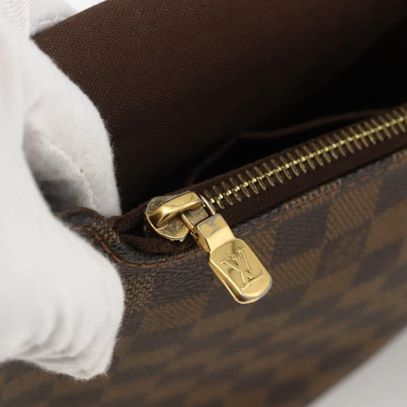 LOUIS VUITTON Damier Ebene Brooklyn MM Shoulder Bag N51211 LV Auth ka3342