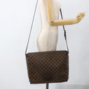 LOUIS VUITTON Damier Ebene Brooklyn MM Shoulder Bag N51211 LV Auth ka3342-26