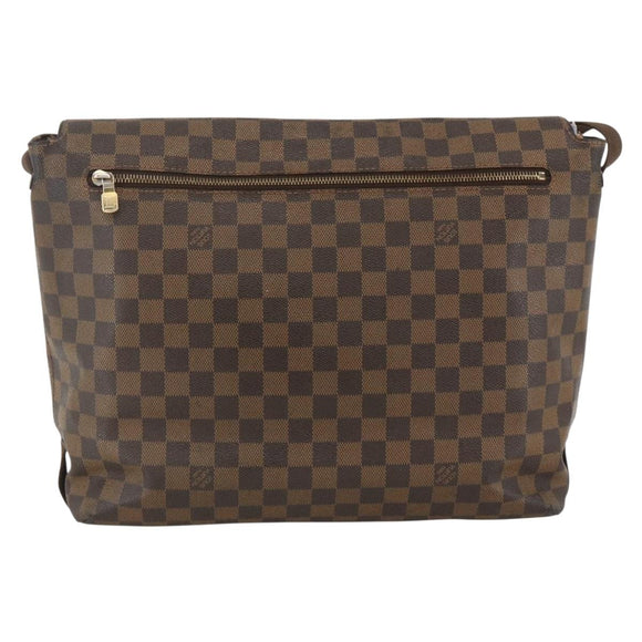 LOUIS VUITTON Damier Ebene Brooklyn MM Shoulder Bag N51211 LV Auth ka3342