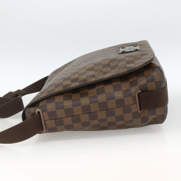 LOUIS VUITTON Damier Ebene Brooklyn MM Shoulder Bag N51211 LV Auth ka3342
