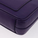 PRADA Chain Shoulder Bag Safiano leather Purple Silver Auth ka3343A-9
