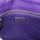 PRADA Chain Shoulder Bag Safiano leather Purple Silver Auth ka3343A-20