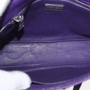 PRADA Chain Shoulder Bag Safiano leather Purple Silver Auth ka3343A-10