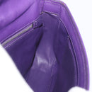 PRADA Chain Shoulder Bag Safiano leather Purple Silver Auth ka3343A-21