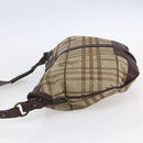 BURBERRY Nova Check Shoulder Bag Canvas 2 Set Beige Auth ka335-4
