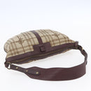 BURBERRY Nova Check Shoulder Bag Canvas 2 Set Beige Auth ka335-5