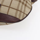 BURBERRY Nova Check Shoulder Bag Canvas 2 Set Beige Auth ka335-7