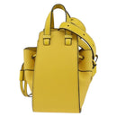 LOEWE Hammock Hand Bag Leather 2way Yellow Auth ka3350SAM-2