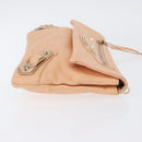BALENCIAGA Metallic Edge Classic Envelope Bag Leather Pale Orange Auth ka3352-3