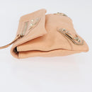 BALENCIAGA Metallic Edge Classic Envelope Bag Leather Pale Orange Auth ka3352-4