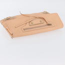 BALENCIAGA Metallic Edge Classic Envelope Bag Leather Pale Orange Auth ka3352-5