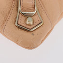 BALENCIAGA Metallic Edge Classic Envelope Bag Leather Pale Orange Auth ka3352-7