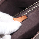 CELINE Macadam Canvas Hand Bag PVC Leather Brown Gold Auth ka3354-24