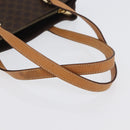 CELINE Macadam Canvas Hand Bag PVC Leather Brown Gold Auth ka3354-7