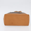 CELINE Macadam Canvas Hand Bag PVC Leather Brown Gold Auth ka3354-9