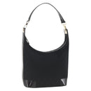 GUCCI GG Canvas Shoulder Bag Black Gold 001 4204 3444 Auth ka3355A-1