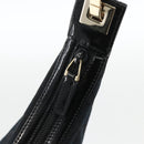 GUCCI GG Canvas Shoulder Bag Black Gold 001 4204 3444 Auth ka3355A-10