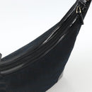 GUCCI GG Canvas Shoulder Bag Black Gold 001 4204 3444 Auth ka3355A-6