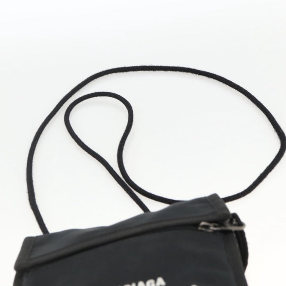 BALENCIAGA Shoulder Bag Nylon Black 532298 Auth ka3358