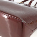 LOUIS VUITTON Vernis Wilshire MM Hand Bag Rouge Favist M91646 LV Auth ka3359-9