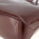 LOUIS VUITTON Vernis Wilshire MM Hand Bag Rouge Favist M91646 LV Auth ka3359-15