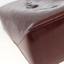 LOUIS VUITTON Vernis Wilshire MM Hand Bag Rouge Favist M91646 LV Auth ka3359-16