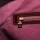 LOUIS VUITTON Vernis Wilshire MM Hand Bag Rouge Favist M91646 LV Auth ka3359-21