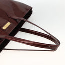 LOUIS VUITTON Vernis Wilshire MM Hand Bag Rouge Favist M91646 LV Auth ka3359-7