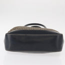 FENDI Zucchino Canvas Tote Bag Navy Silver Auth ka336-6