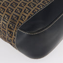 FENDI Zucchino Canvas Tote Bag Navy Silver Auth ka336-15