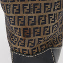 FENDI Zucchino Canvas Tote Bag Navy Silver Auth ka336-4