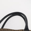 FENDI Zucchino Canvas Tote Bag Navy Silver Auth ka336-14