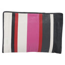 BALENCIAGA Clutch Bag Leather Multicolor Silver 443658 Auth ka3360-2