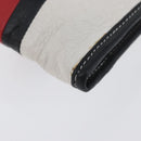 BALENCIAGA Clutch Bag Leather Multicolor Silver 443658 Auth ka3360-14