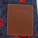 LOEWE Anagram Paula's Ibiza Drawstring Shoulder Bag Canvas Blue Auth ka3363M-18