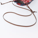 LOEWE Anagram Paula's Ibiza Drawstring Shoulder Bag Canvas Blue Auth ka3363M-8