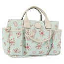 GUCCI Hand Bag Canvas Light Blue Auth ka3365-1